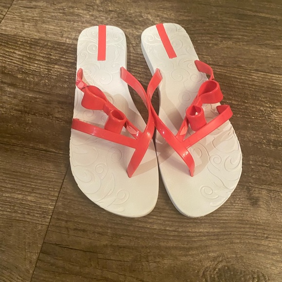 Impanema gisele bündchen flip flops sandals thongs pink bow white sandal 10 41 - Picture 4 of 9